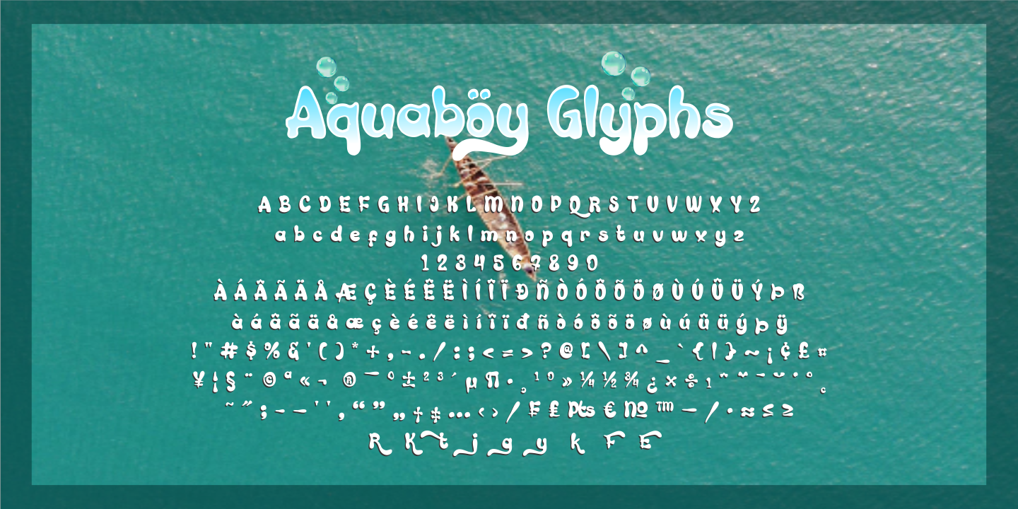 Example font Aquaboy #4
